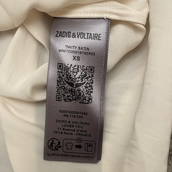 Zadig & Voltaire Cream Puff Sleeve Blouse - Picture 3 of 5